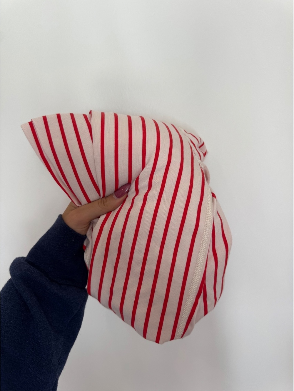 Hanna Andersson Red & White Striped Pajama Set Kids Size 10